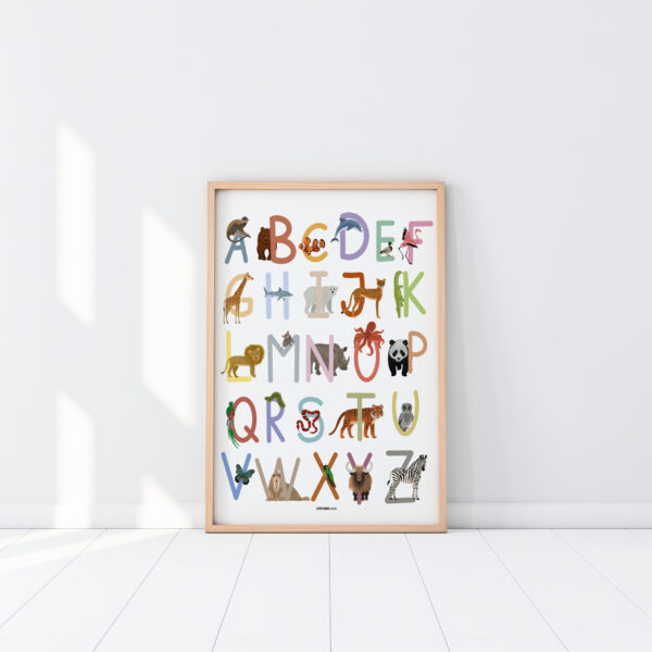 Lotte Snoek Studio dierenalfabet poster