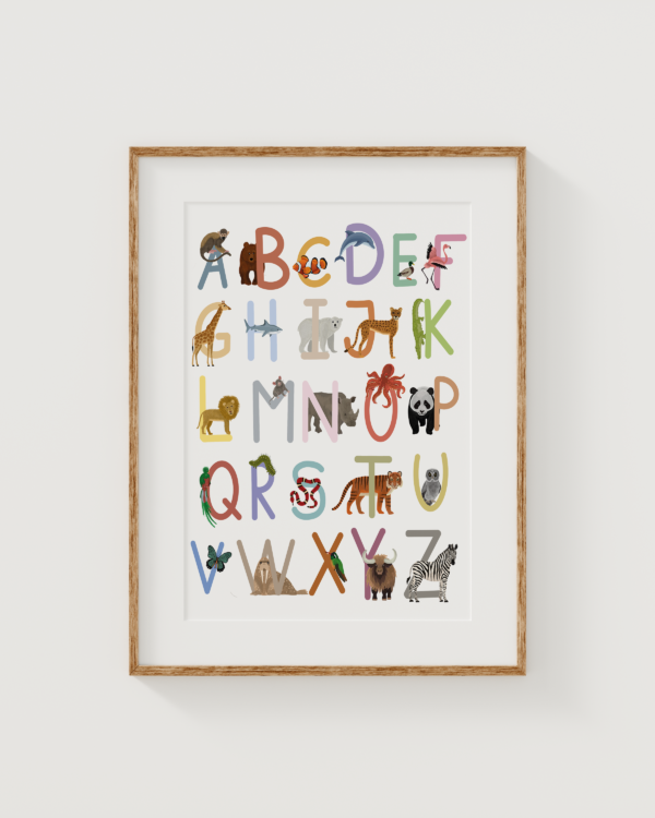 Dierenalfabet poster